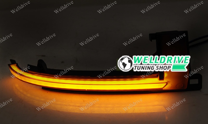 Поворотники в зеркала Audi A4 B8 07-10 Led Seq тонированные