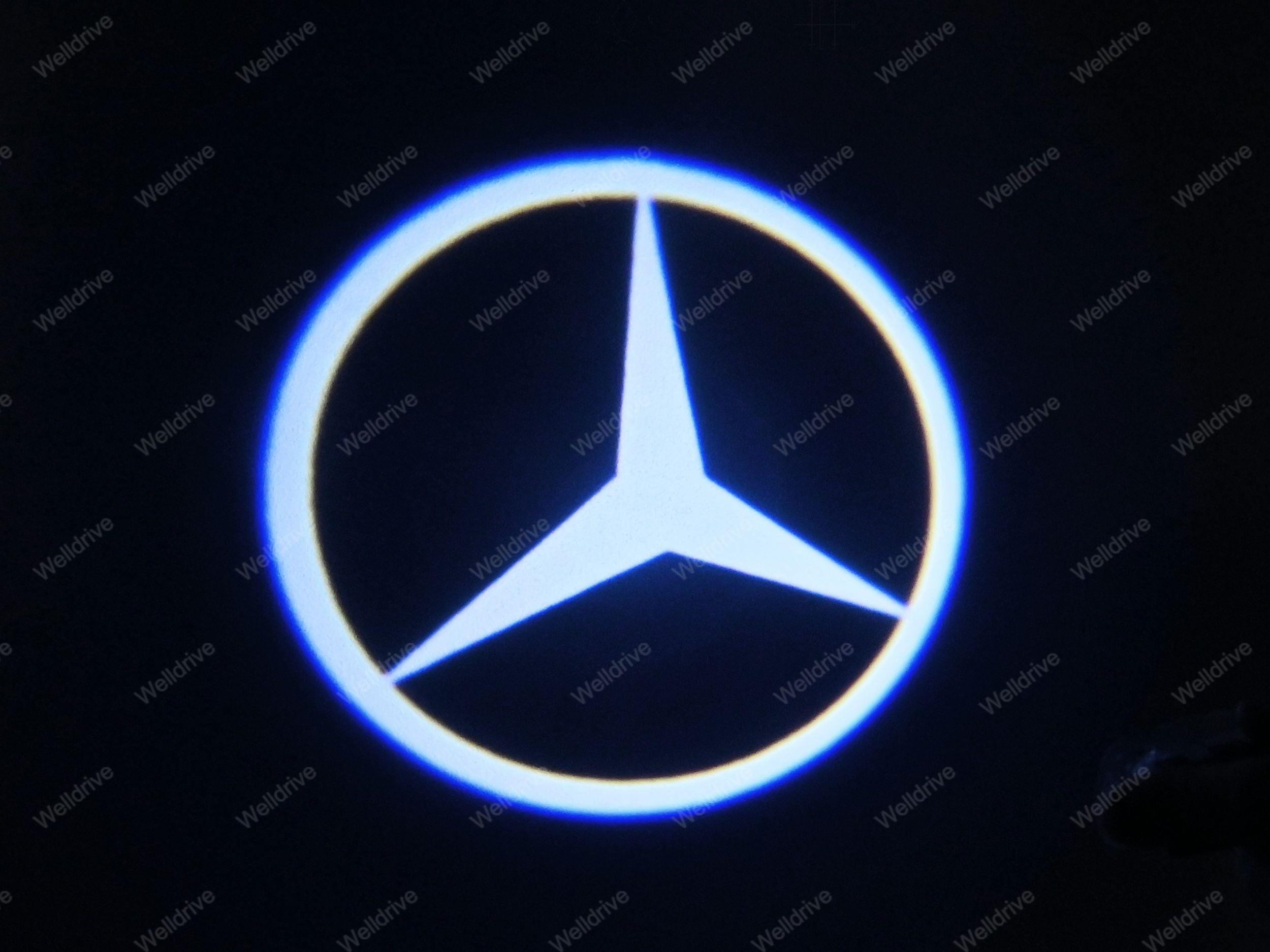 Подсветка дверей с логотипом Mercedes W164 W176 W177