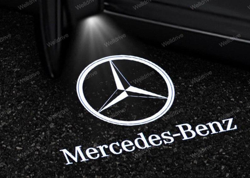 Подсветка дверей с логотипом Mercedes W164 W176 W177