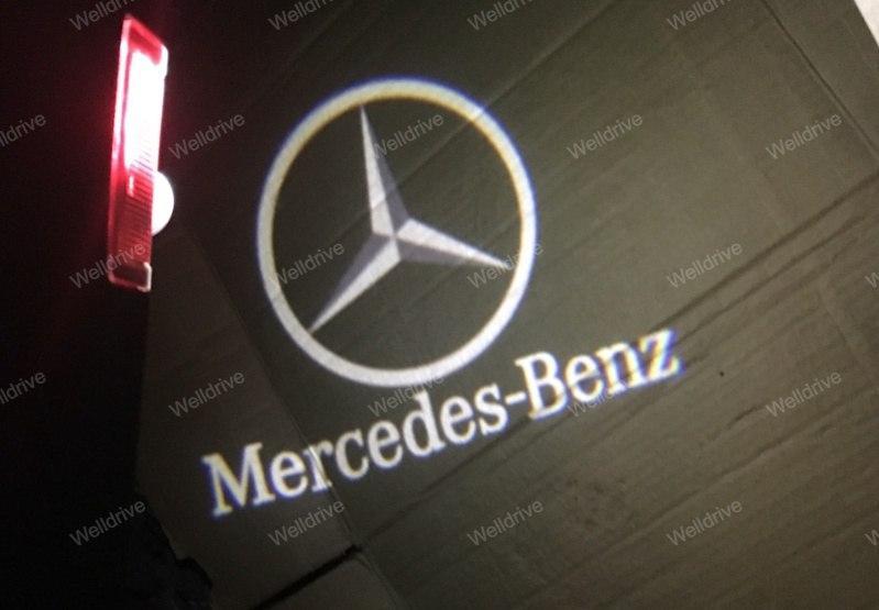 Подсветка дверей с логотипом Mercedes W164 W176 W177