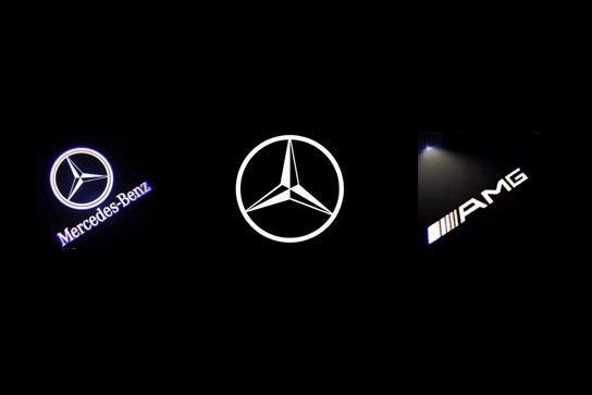 Подсветка дверей с логотипом Mercedes W164 W176 W177
