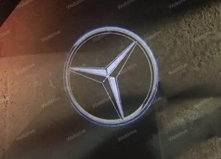 Подсветка дверей с логотипом Mercedes W164 W176 W177