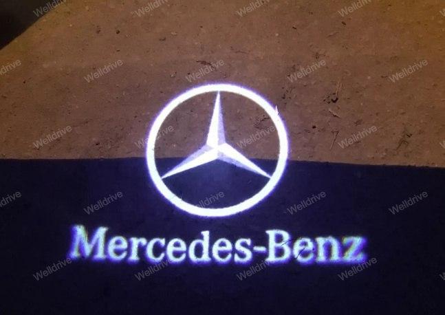 Подсветка дверей с логотипом Mercedes W164 W176 W177