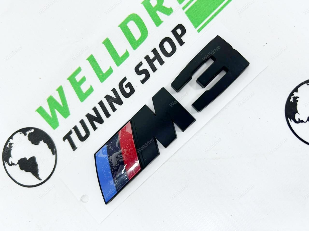 Шильдик BMW M3 черный матовый