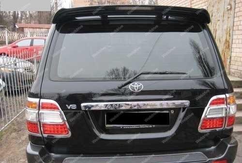 Спойлер Toyota Land Cruiser 100 05-07 со стопом черный глянец