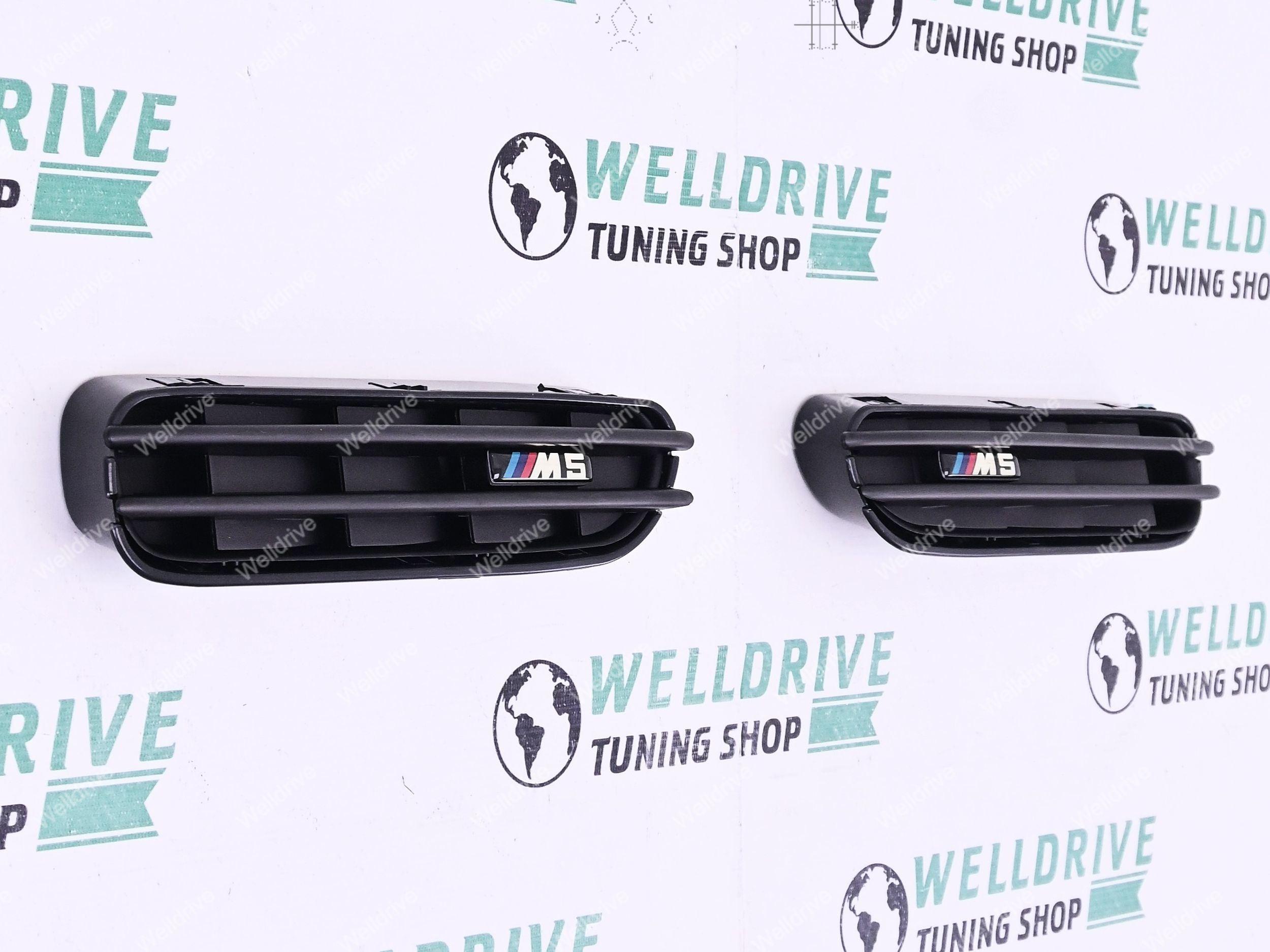 Жабры на крылья BMW 5-series E60 E61 03-10 черный матовый