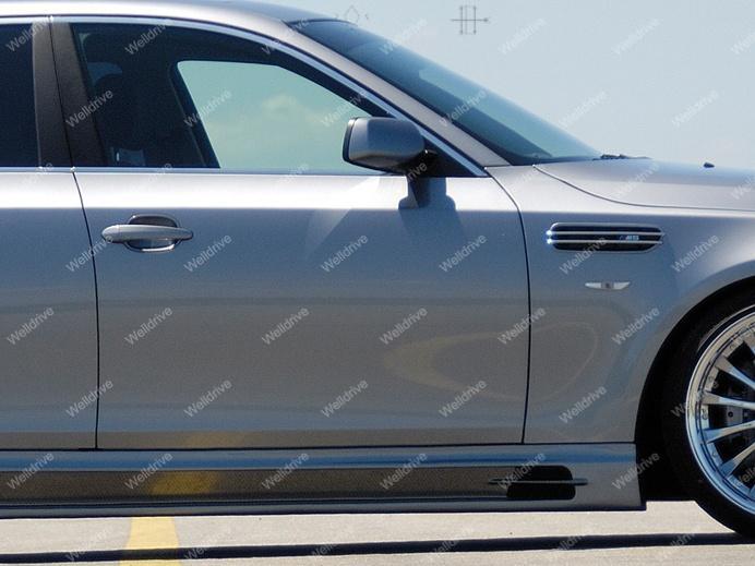 Жабры на крылья BMW 5-series E60 E61 03-10 черный матовый