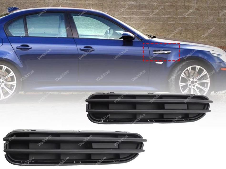 Жабры на крылья BMW 5-series E60 E61 03-10 черный матовый