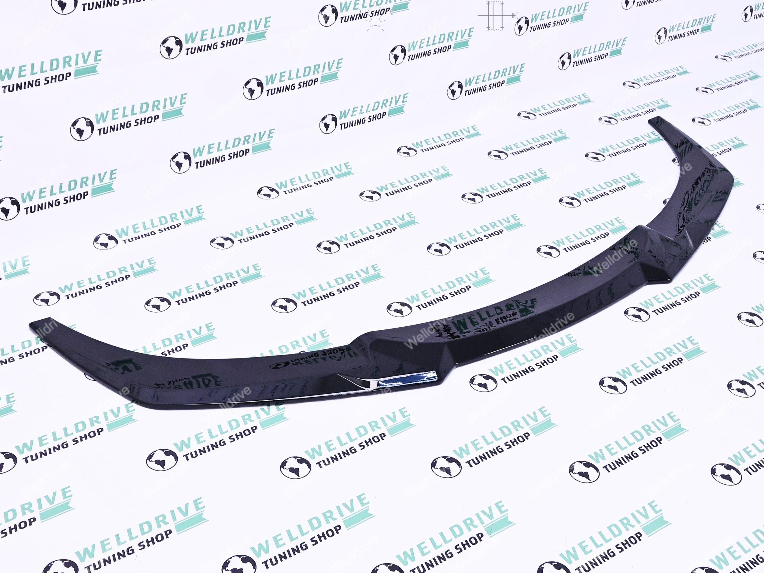 Губа передняя BMW 6-series F06 F12 F13 11-18 M-Sport черный глянец
