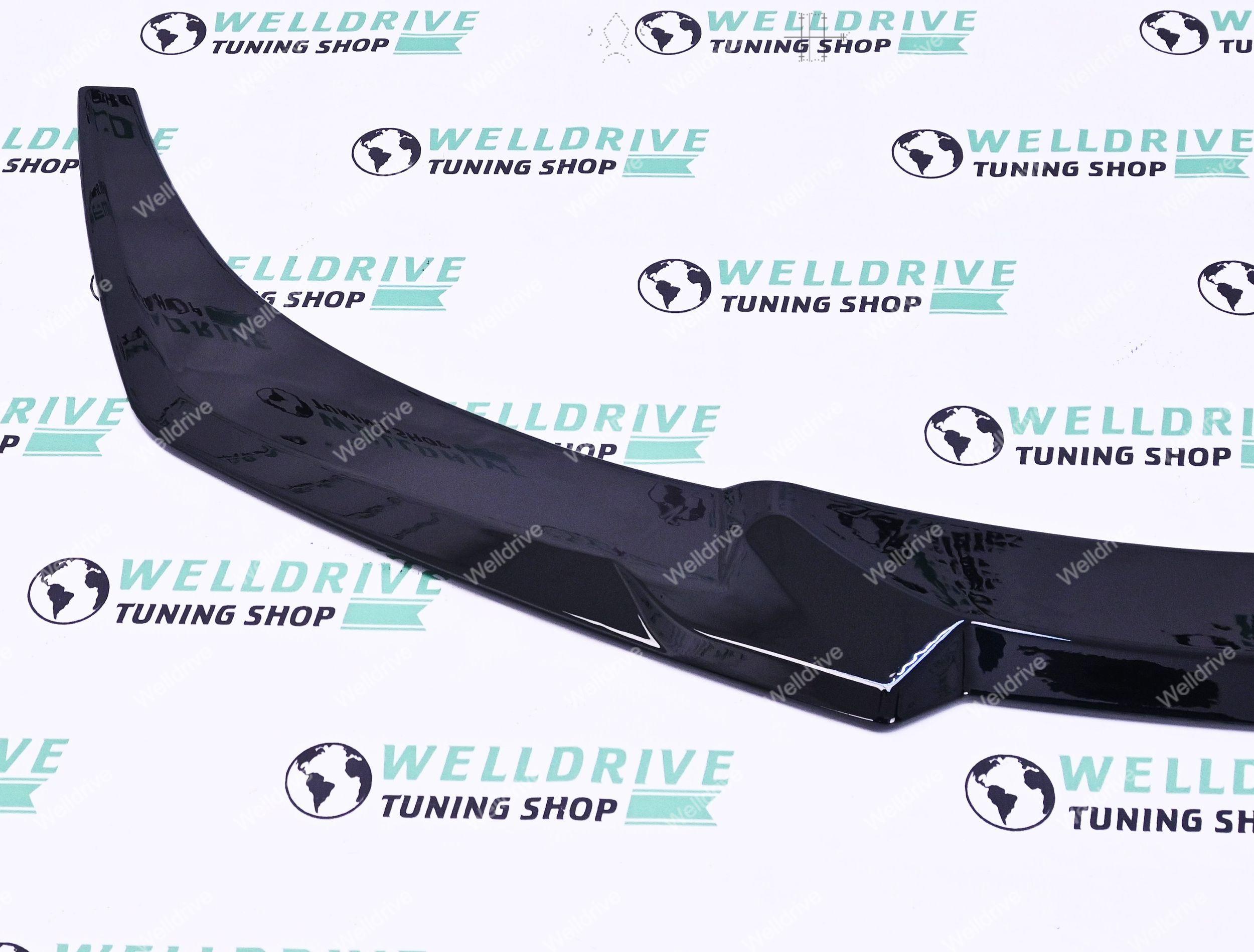 Губа передняя BMW 6-series F06 F12 F13 11-18 M-Sport черный глянец