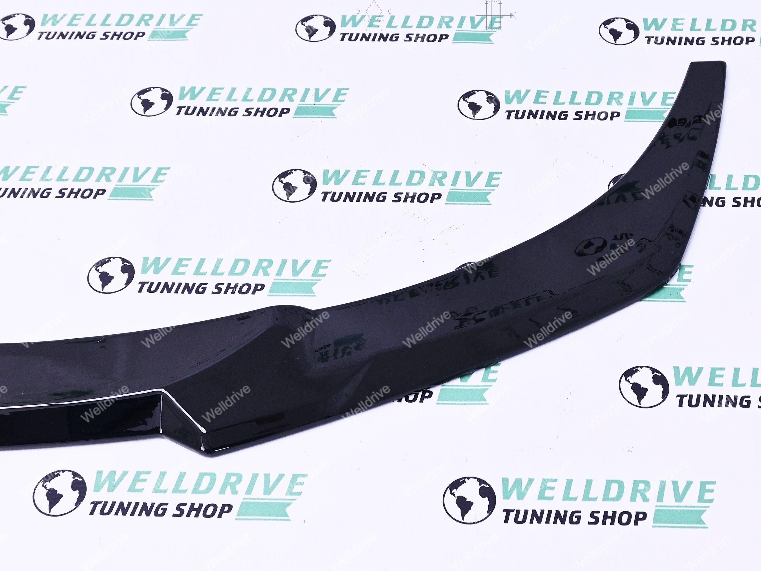 Губа передняя BMW 6-series F06 F12 F13 11-18 M-Sport черный глянец