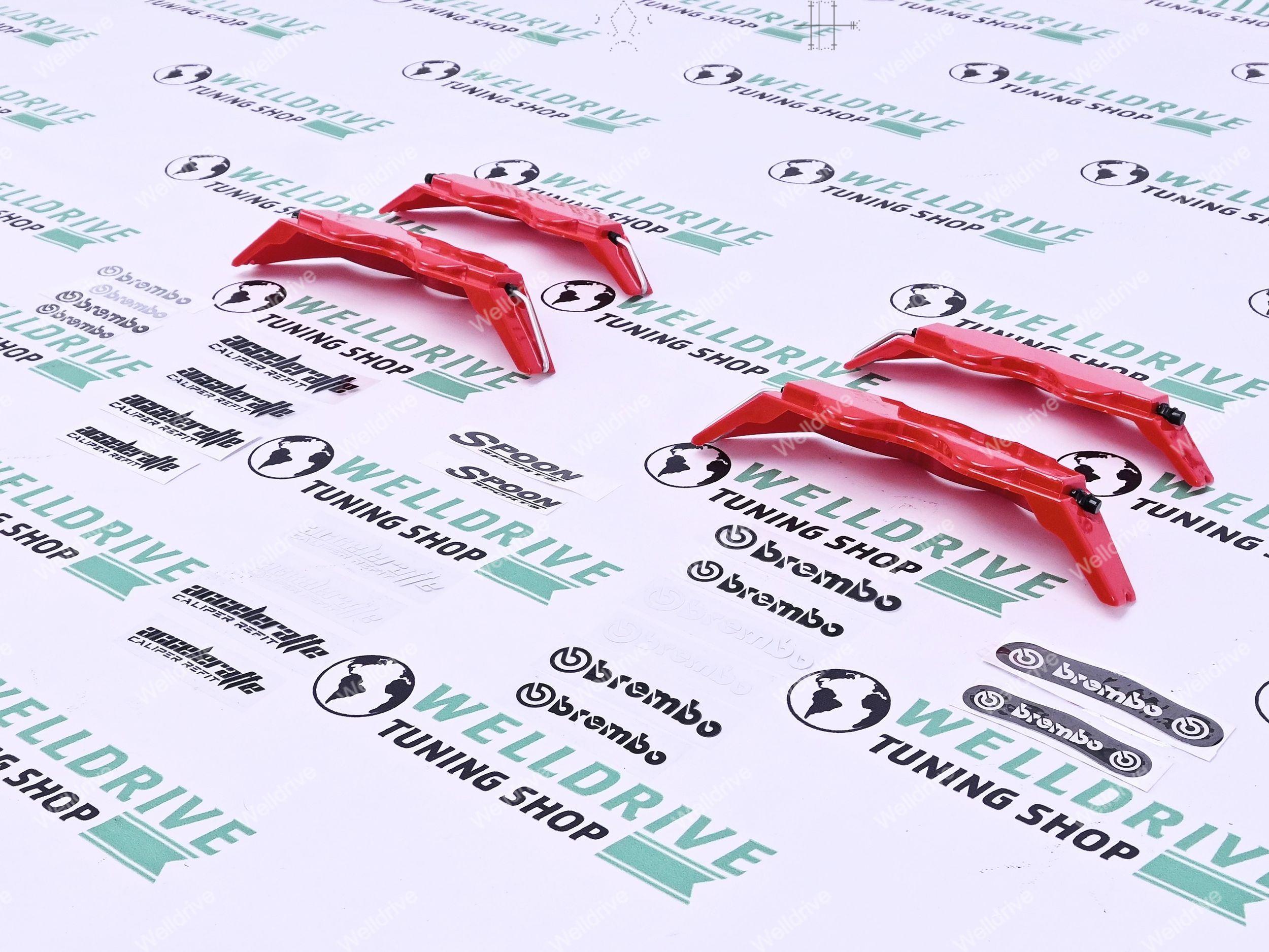 Накладки на суппорта Brembo Spoon АБС 28см 24см красные