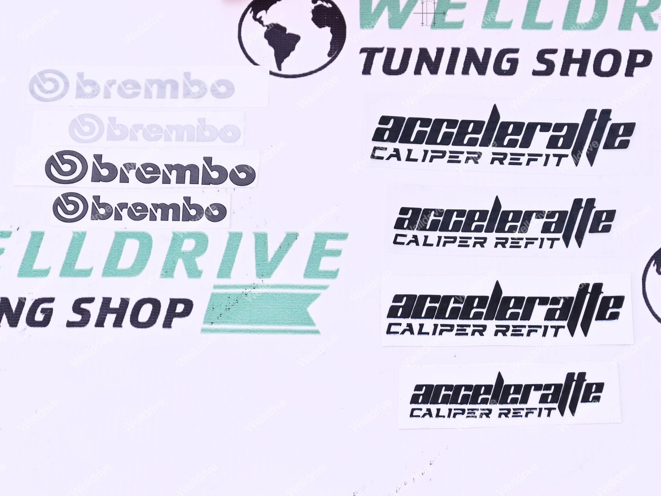 Накладки на суппорта Brembo Spoon АБС 28см 24см красные