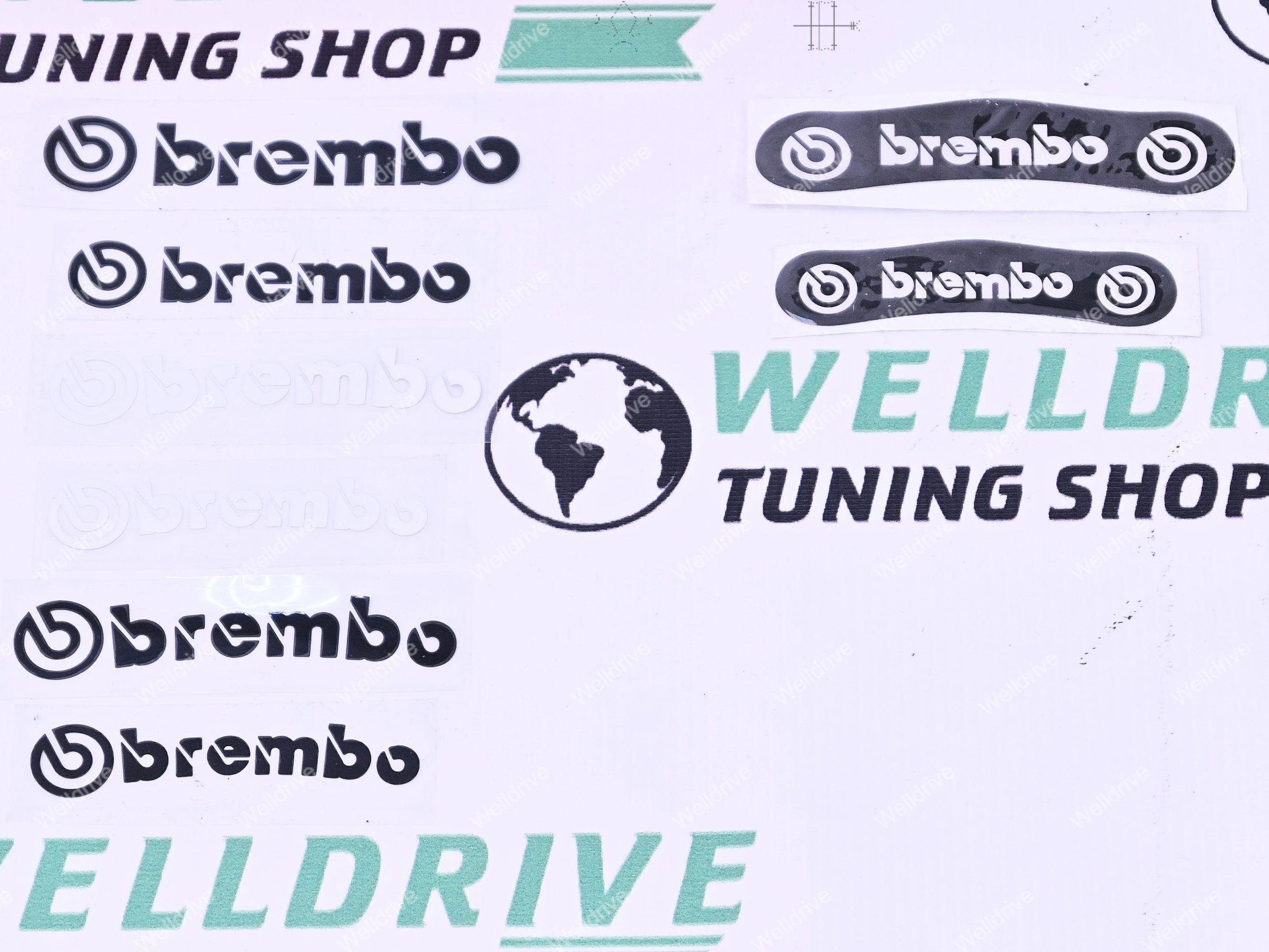 Накладки на суппорта Brembo Spoon АБС 28см 24см красные