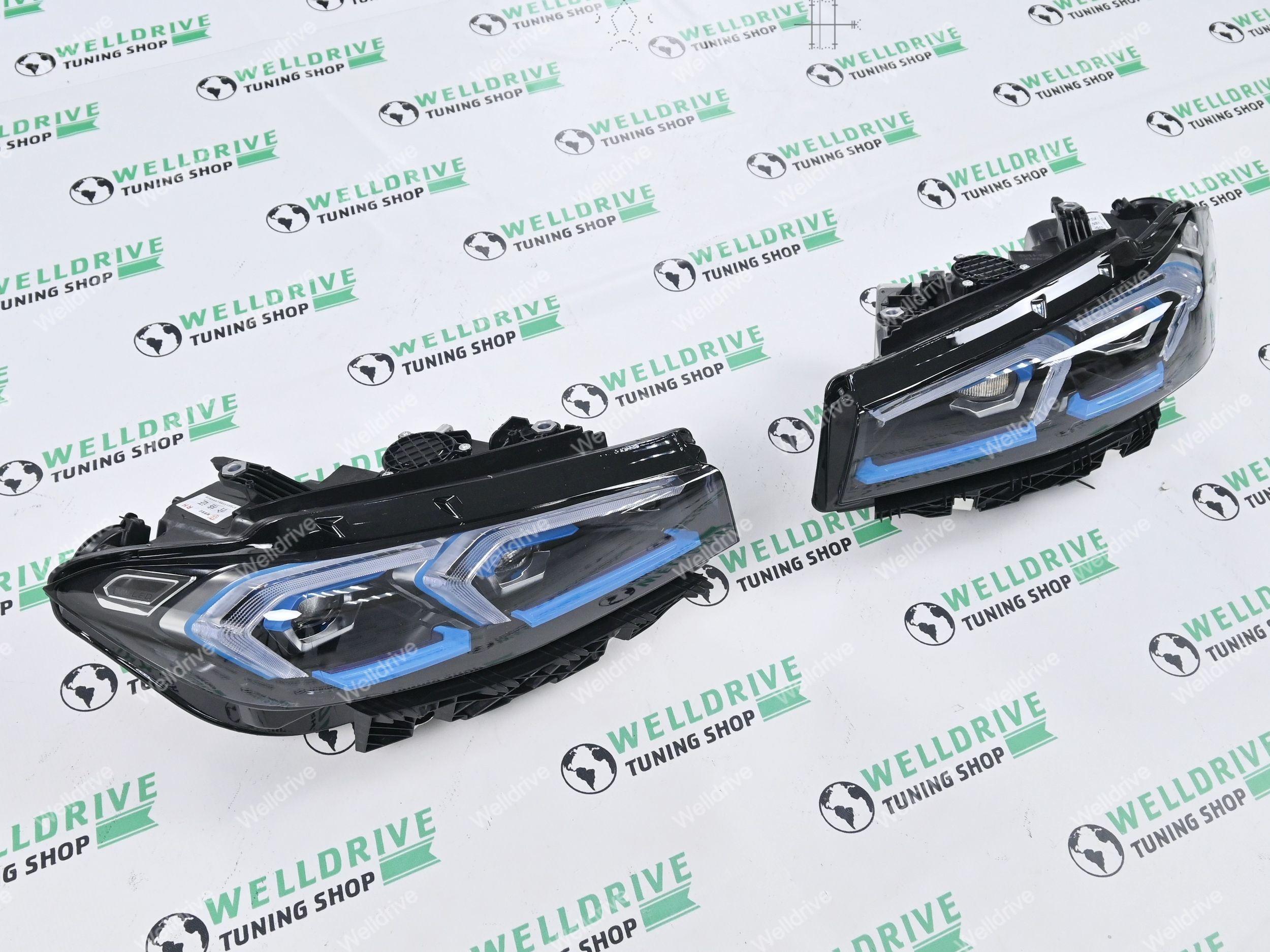 Фары передние BMW 3-Series G20 G21 дорестайлинг 18-22 с логотипом LED