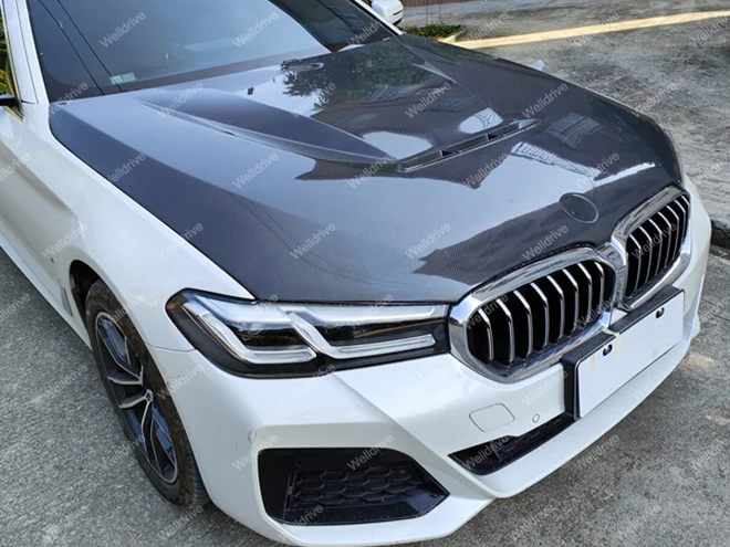 Капот BMW M5 F90 17-24 стиль GTS карбон