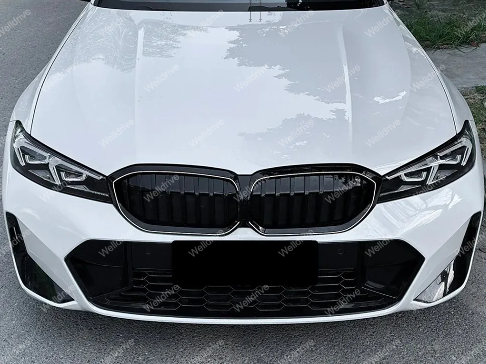 Решетка радиатора BMW 3-Series G20 G21 рестайлинг 22н.в. с LED подсветкой M-Performance черный глянец