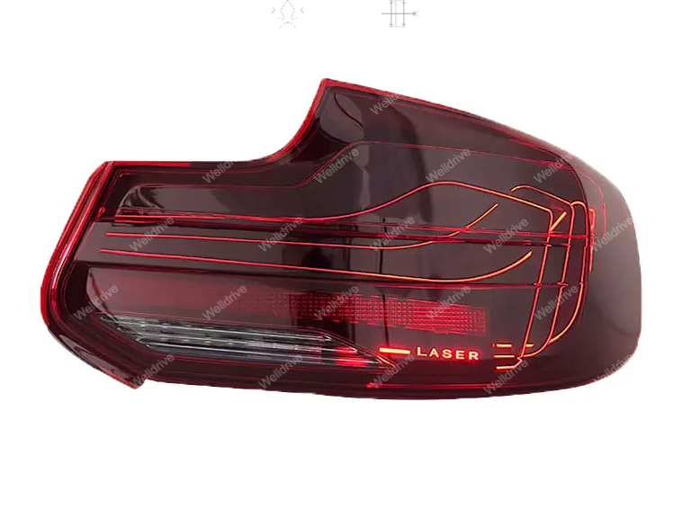 Фонари задние BMW M2 F87 тюнинг стиль CSL красные